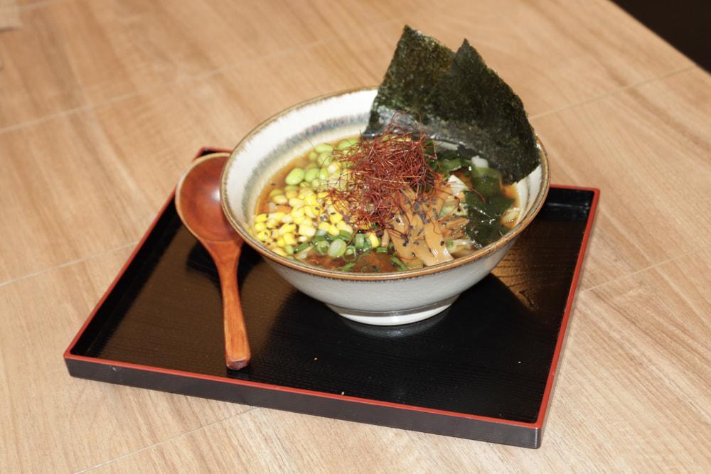 Ramen Vegetariano elegir entre miso y soja